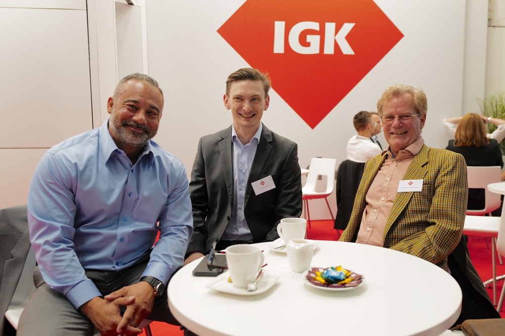 Das IGK-Messeteam hieß zahlreiche Fachbesucher willkommen.